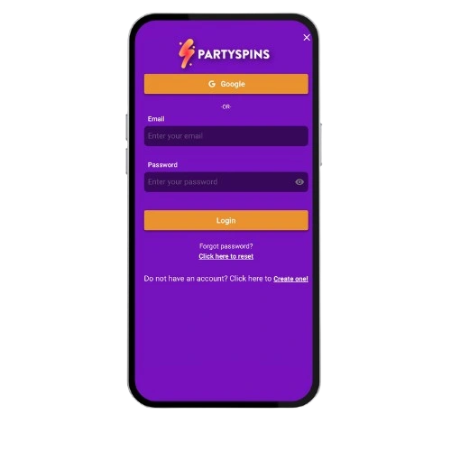 Se Connecter sur PartySpins